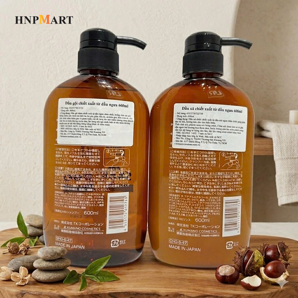 Dầu Gội Xả mỡ ngựa Horse Oil 600ml - Ảnh 6