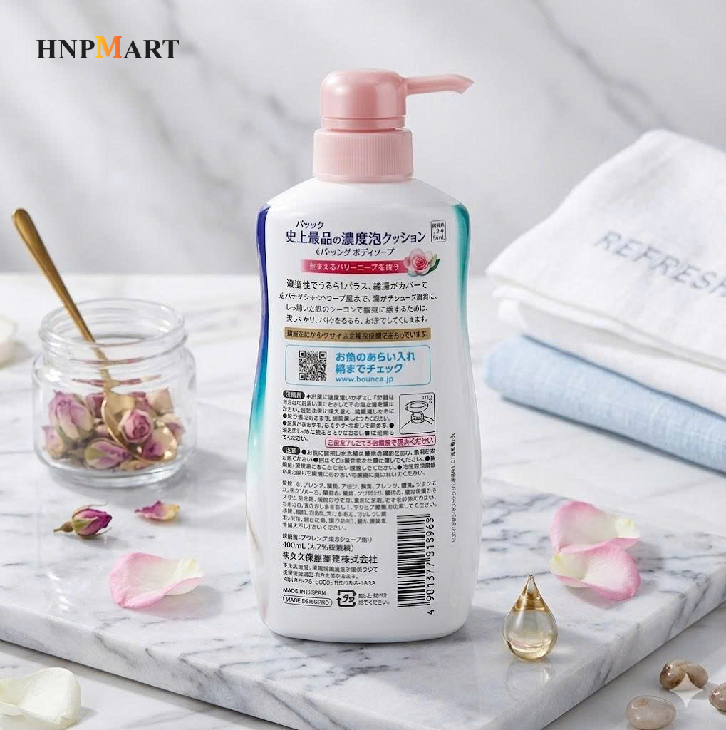 Sữa Tắm Siêu Tạo Bọt Bouncia Hương Hoa Hồng 480ml - Ảnh 5