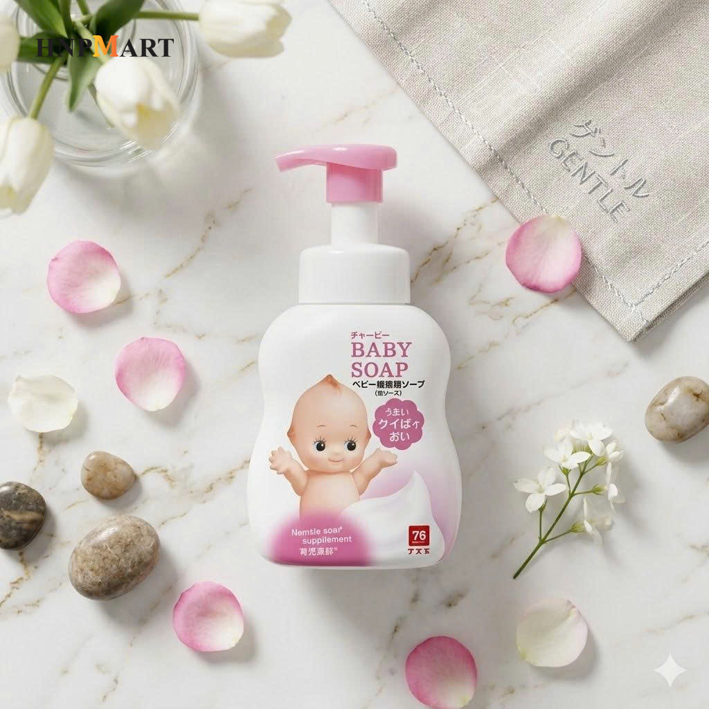 Sữa Tắm Tạo Bọt Cow Baby Soap Cho Bé 400ml ( Hồng) - Ảnh 5