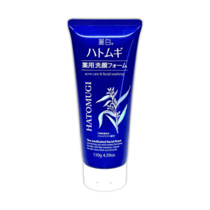 Sữa Rửa Mặt Hatomugi Trị Mụn Dưỡng Ẩm 130gr ( Xanh)