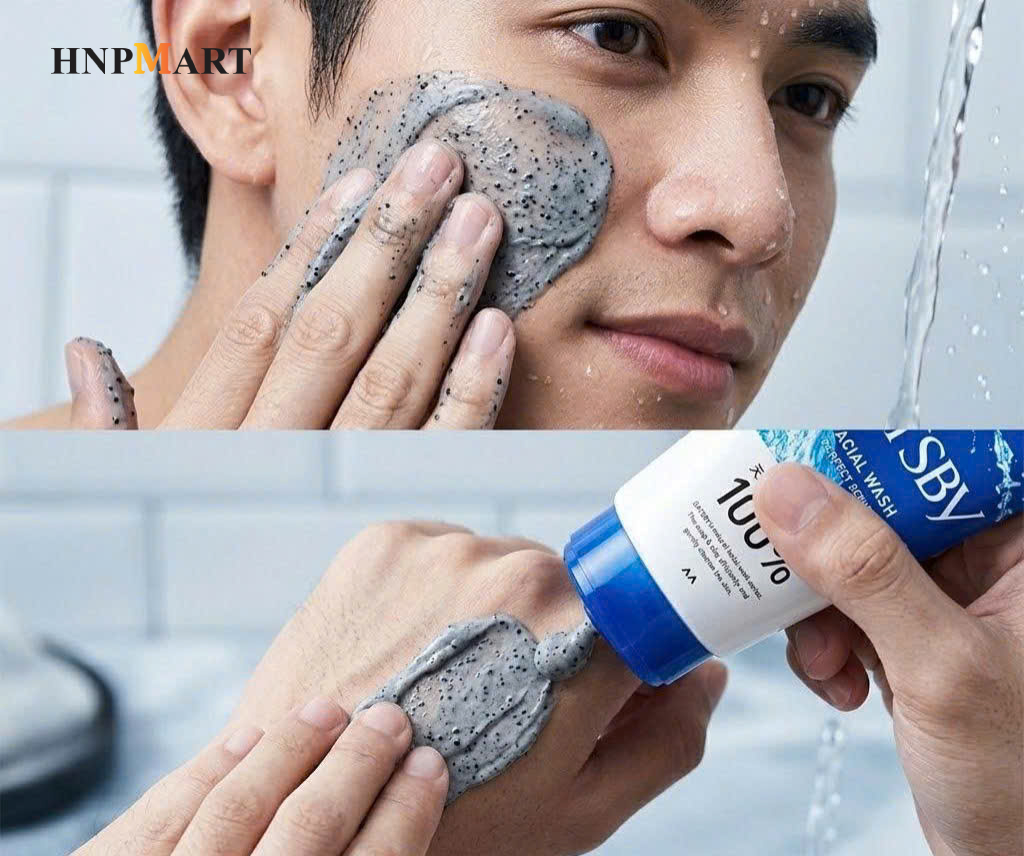 Sữa Rửa Mặt GATSBY Facial Wash Perfect Scrub Có Hạt Mát-Xa Sáng Da & Mát Lạnh 130g - Ảnh 3