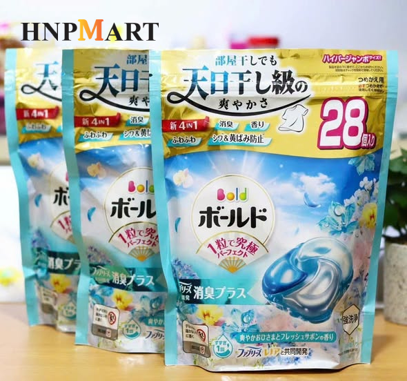 Viên Giặt Xả 4in1 Gelball Bold 28 Viên (Hương Hoa Oải Hương) - Ảnh 4
