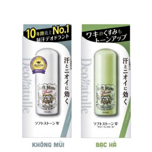 Lăn Nách khử mùi Nhật Bản đá khoáng Soft Stone 20g